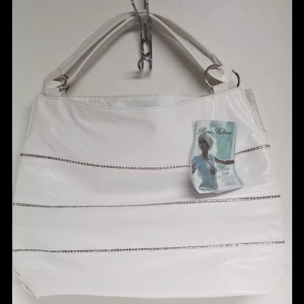 Paris Hilton💕Bling -white bag with rhinestones